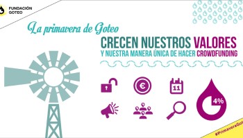 La primavera de Goteo: baja la comisión, suben nuestros valores