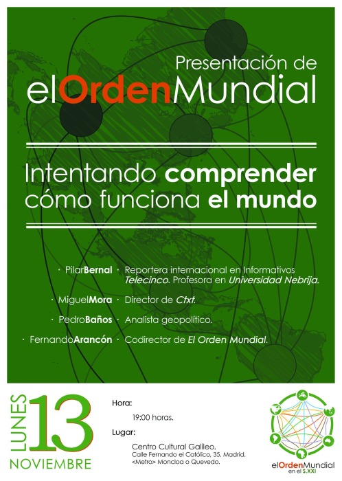 Presentación de El Orden Mundial en Madrid