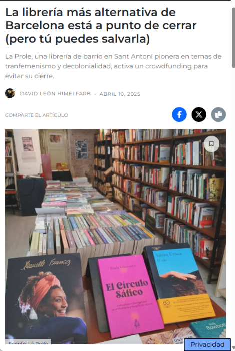 La Prole fa 6 anys i Barcelona Secreta ho sap!🕵️‍♀️