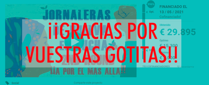 ¡GRACIAS POR VUESTRAS GOTITAS!