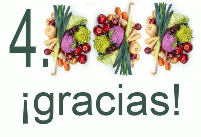 ¡Cuatro mil gracias!